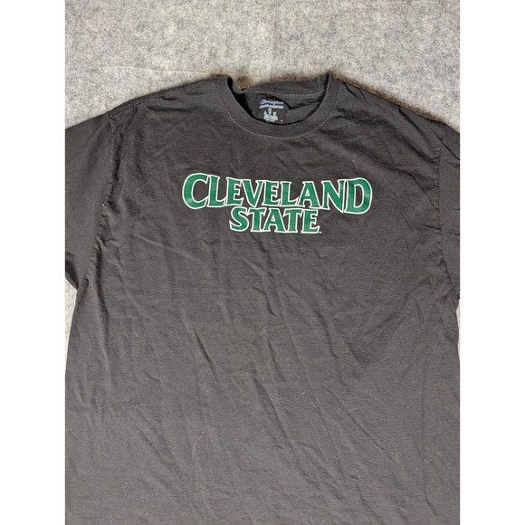 Champion Cleveland State Vikings T-Shirt Mens XL Black Short Sleeve Graphic Tee - Picture 3 of 8